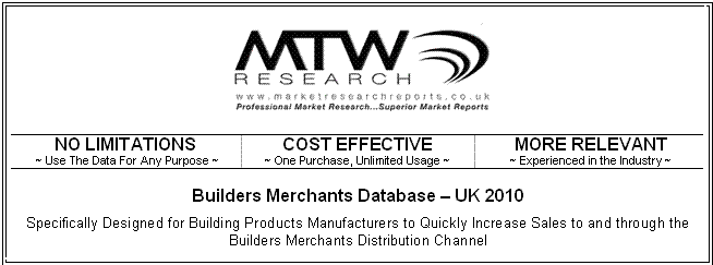 sales leads and emails of builders merchants in 2010 and telemarketing and mailign list for builders merchants in order to increase sales in the UK builders merchants market